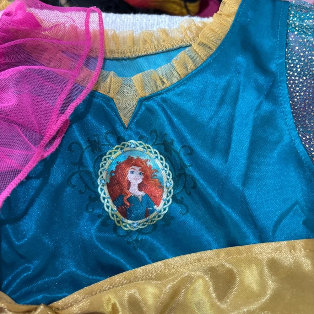 Disney Princess Nightgown Bundle 4pk Merida Aurora Snow White Girls Size 6